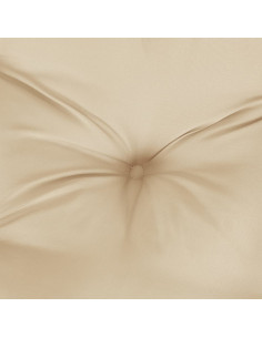 Cuscini Panca da Giardino 2pz Beige 120x50x7 cm Tessuto Oxford 2