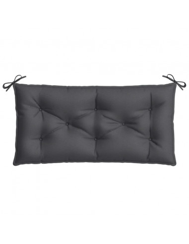 Cuscini Panca Giardino 2pz Antracite Mélange 100x50x7cm Tessuto