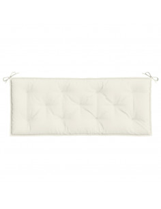 Cuscini Panca Giardino 2pz Crema Mélange 120x50x7 cm in Tessuto 2
