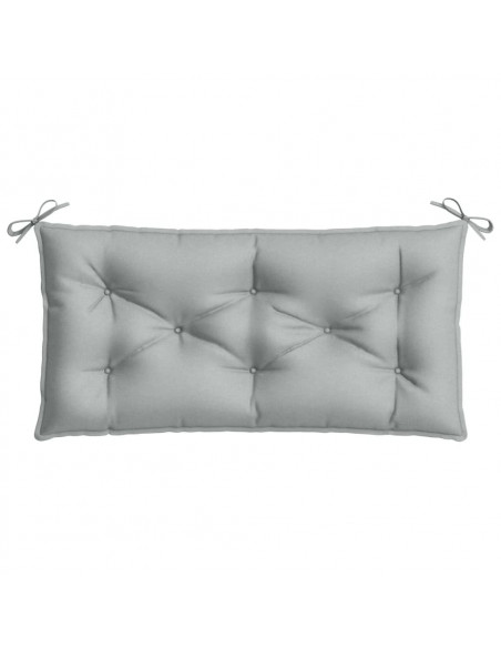 Cuscini Panca Giardino 2pz Grigio Chiaro Mélange 100x50x7 cm