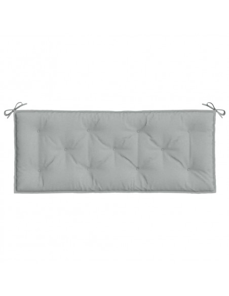 Cuscini Panca Giardino 2pz Grigio Chiaro Mélange 120x50x7cm