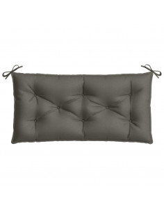 Cuscini Panca Giardino 2pz Grigio Scuro Mélange 100x50x7 cm