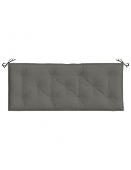 Cuscini Panca Giardino 2pz Grigio Scuro Mélange 120x50x7 cm