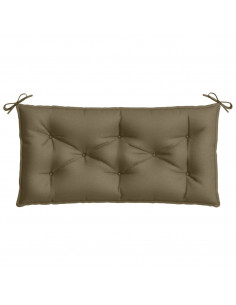 Cuscini Panca Giardino 2pz Tortora Mélange 100x50x7cm Tessuto 2