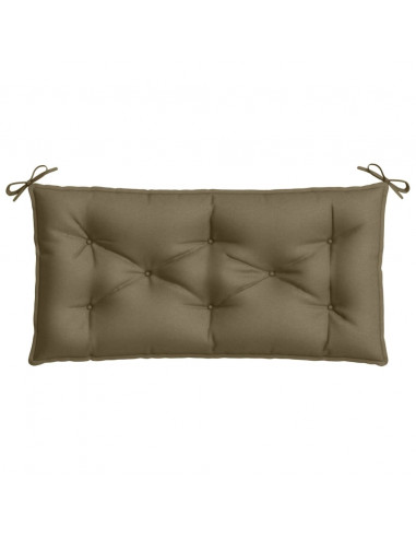 Cuscini Panca Giardino 2pz Tortora Mélange 100x50x7cm Tessuto