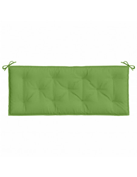 Cuscini Panca Giardino 2pz Verde Mélange 120x50x7 cm Tessuto