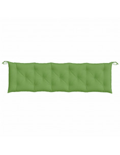 Cuscini Panca Giardino 2pz Verde Mélange 180x50x7 cm Tessuto 2