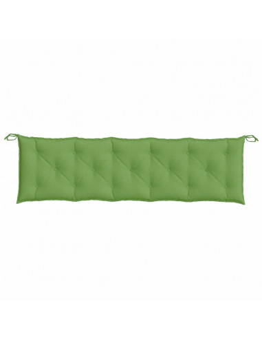 Cuscini Panca Giardino 2pz Verde Mélange 180x50x7 cm Tessuto