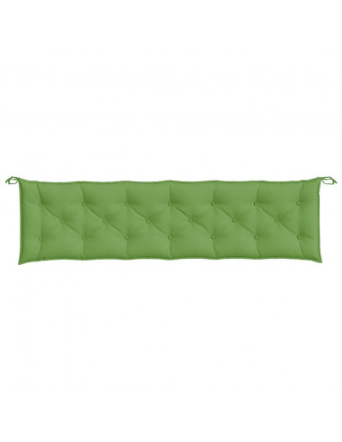 Cuscini Panca Giardino 2pz Verde Mélange 200x50x7 cm Tessuto