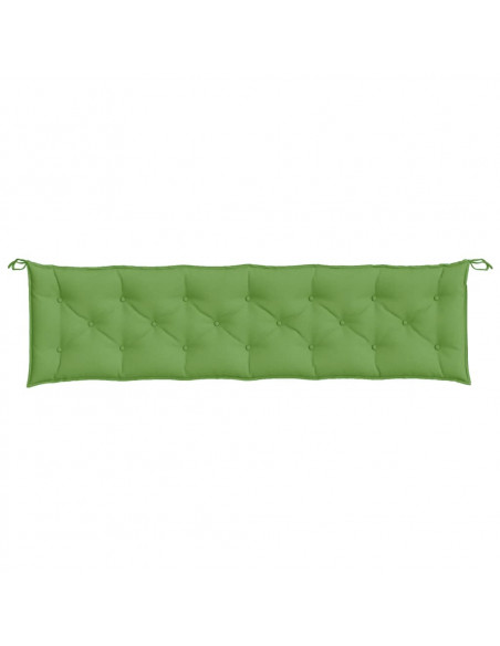 Cuscini Panca Giardino 2pz Verde Mélange 200x50x7 cm Tessuto
