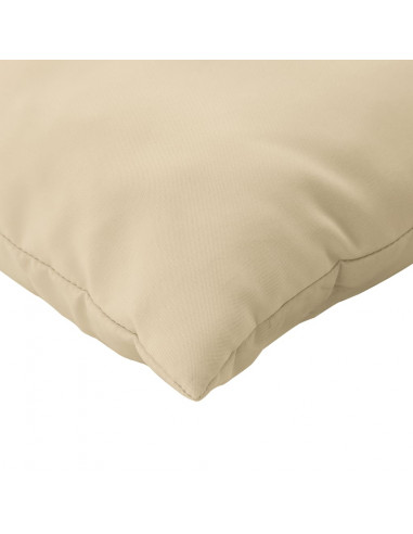 Cuscini per Divano 4 pz Beige 50x50 cm in Tessuto