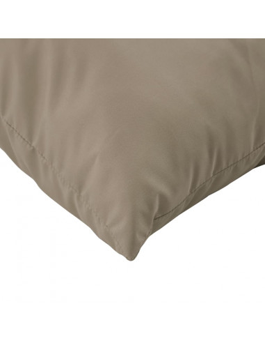 Cuscini per Divano 4 pz Tortora 50x50 cm in Tessuto