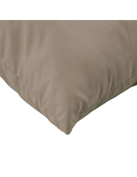 Cuscini per Divano 4 pz Tortora 50x50 cm in Tessuto