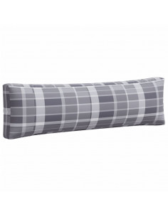 Cuscini per Pallet 2 pz a Quadri Grigi in Tessuto 2