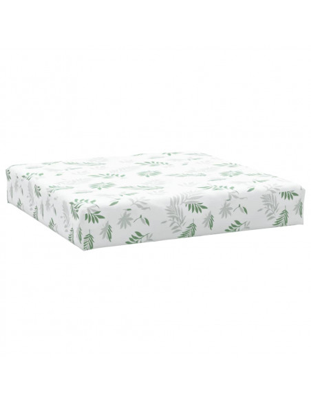 Cuscini per Pallet 2 pz Motivo a Foglie in Tessuto Oxford