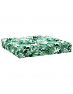 Cuscini per Pallet 2 pz Motivo a Foglie Tessuto 2