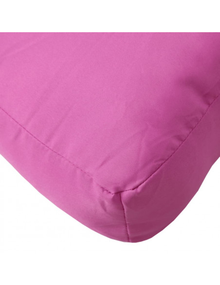 Cuscini per Pallet 2 pz Rosa in Tessuto