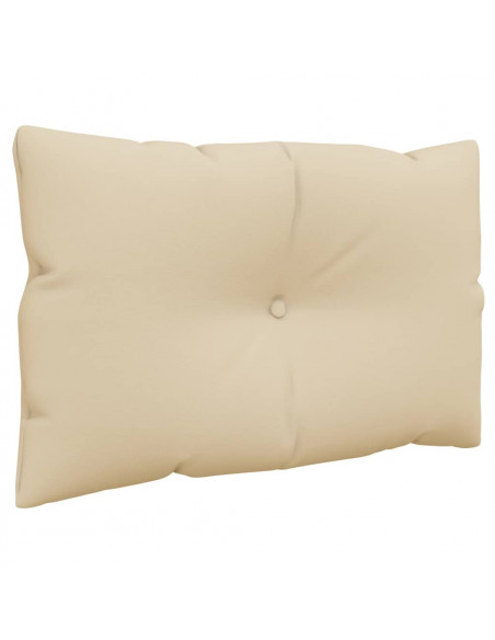 Cuscini per Pallet 3 pz Beige in Tessuto