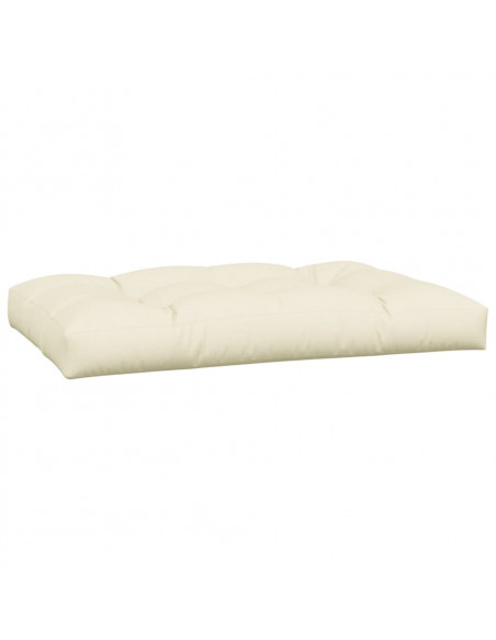 Cuscini per Pallet 3 pz Crema in Tessuto