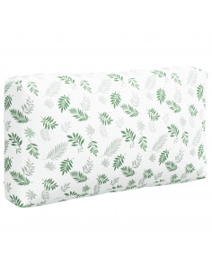 Cuscini per Pallet 3 pz Motivo a Foglie in Tessuto Oxford 2