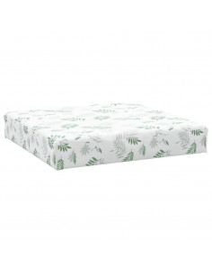 Cuscini per Pallet 3 pz Motivo a Foglie in Tessuto Oxford 2