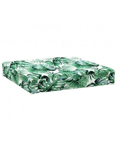 Cuscini per Pallet 3 pz Motivo a Foglie in Tessuto Oxford