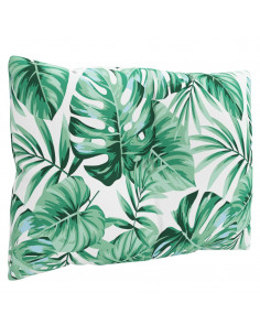 Cuscini per Pallet 3 pz Motivo a Foglie Tessuto