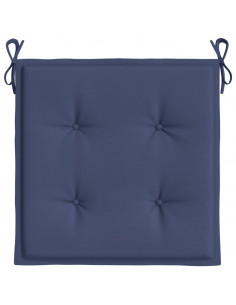 Cuscini per Pallet 4 pz Blu Marino 50x50x3 cm in Tessuto Oxford 2