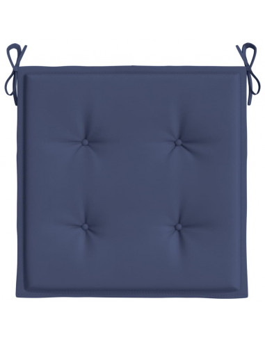 Cuscini per Pallet 4 pz Blu Marino 50x50x3 cm in Tessuto Oxford