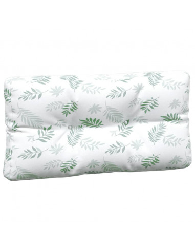 Cuscini per Pallet 5 pz con Motivo a Foglie in Tessuto