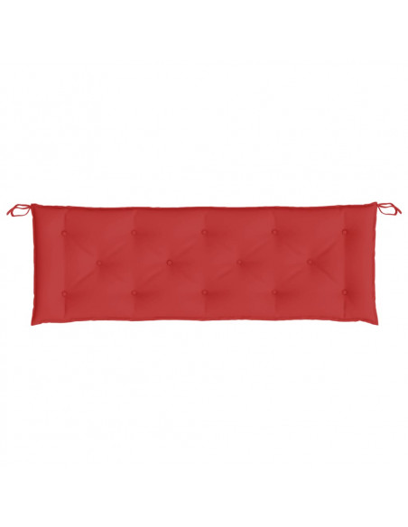Cuscini per Panca 2 pz Rossi 150x50x7 cm in Tessuto Oxford