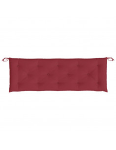 Cuscini per Panca 2 pz Rosso Vino 150x50x7 cm in Tessuto Oxford