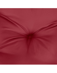 Cuscini per Panca 2 pz Rosso Vino 200x50x7 cm in Tessuto Oxford