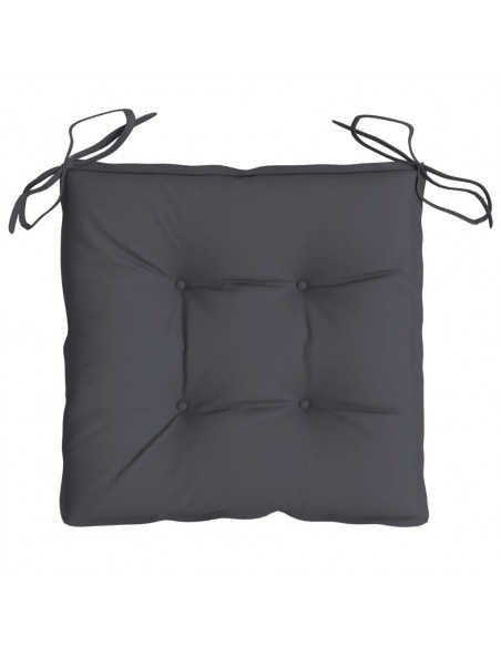 Cuscini per Sedia 2 pz Antracite 40x40x7 cm in Tessuto Oxford