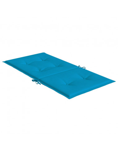 Cuscini per Sedia 2 pz Blu 100x50x3 cm in Tessuto Oxford