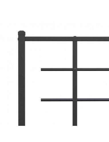 Testiera in Metallo Nero 180 cm