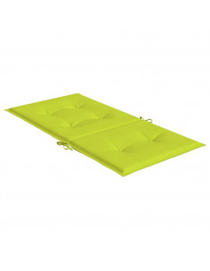 Cuscini per Sedia 2 pz Verde Intenso 100x50x3 cm Tessuto Oxford 2