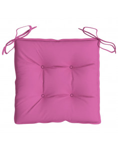 Cuscini per Sedia 2pz Rosa 40x40x7 cm Tessuto