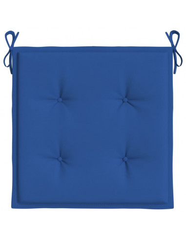 Cuscini per Sedia 4 pz Blu Reale 40x40x3 cm in Tessuto Oxford