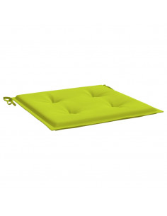Cuscini per Sedia 4 pz Verde Brillante 50x50x4cm Tessuto Oxford 2