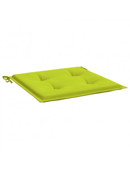 Cuscini per Sedia 4 pz Verde Brillante 50x50x3cm Tessuto Oxford