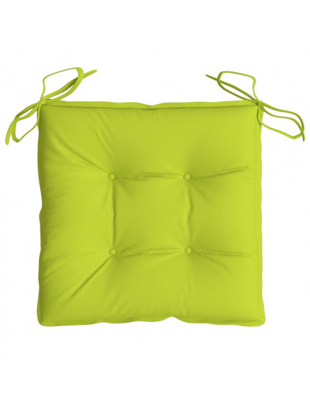 Cuscini per Sedia 4 pz Verde Intenso 40x40x7 cm Tessuto Oxford
