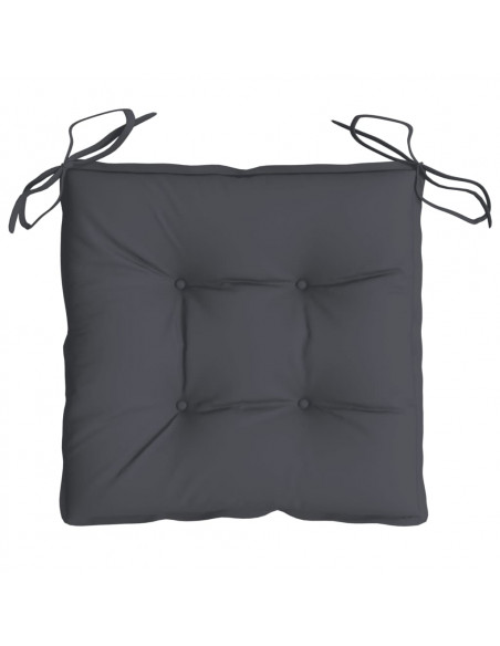Cuscini per Sedia 6 pz Antracite 40x40x7 cm in Tessuto Oxford