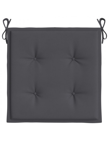 Cuscini per Sedia 6 pz Antracite 50x50x3 cm in Tessuto Oxford