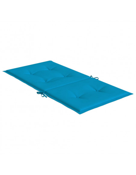 Cuscini per Sedia 6 pz Blu 100x50x3 cm in Tessuto Oxford