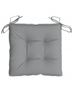 Cuscini per Sedia 6 pz Grigi 50x50x7 cm Tessuto Oxford 2