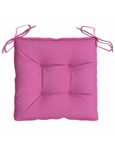 Cuscini per Sedia 6 pz Rosa 40x40x7 cm in Tessuto