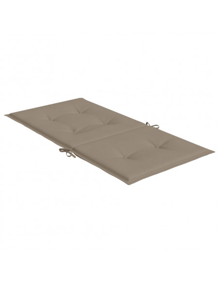 Cuscini per Sedia 6 pz Tortora 100x50x3 cm in Tessuto Oxford