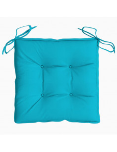 Cuscini per Sedia 6 pz Turchese 40x40x7 cm in Tessuto 2