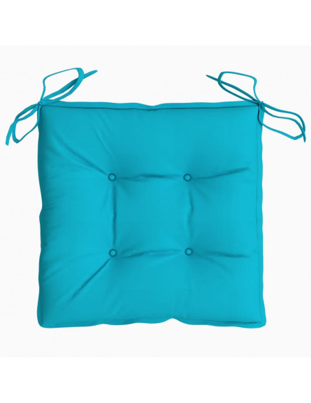 Cuscini per Sedia 6 pz Turchese 50x50x7 cm Tessuto Oxford